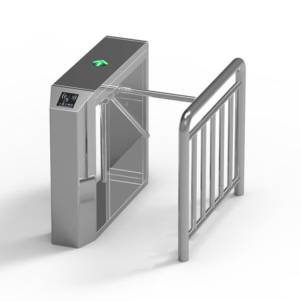 Double Direction QR Scanner Tripod Turnstile Gate with 304 Stainless Steel Housing for Access Control