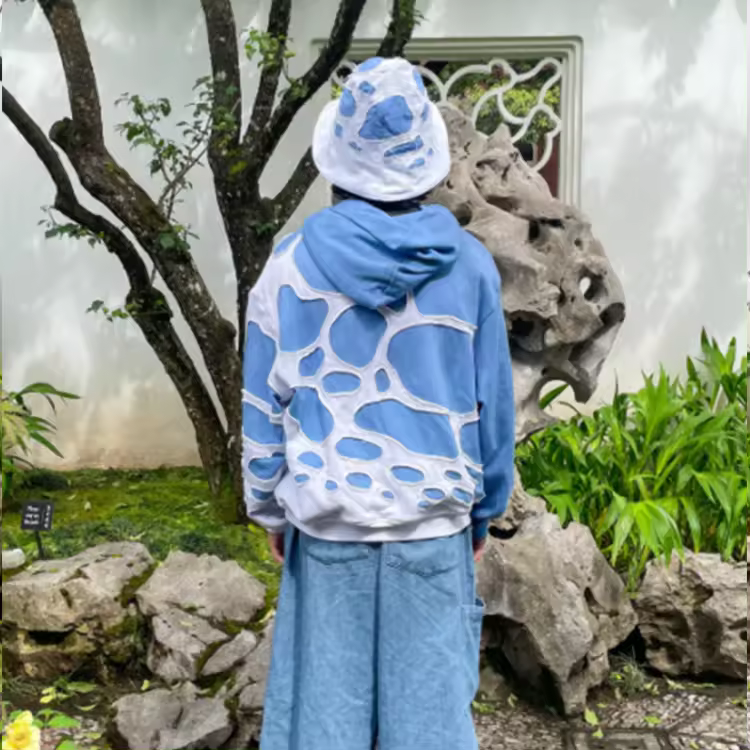 Cropped Sweatshirt Women Women Autumn Oversized French Terry Cotton Heavyweight Double Layered Vintage