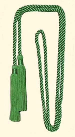 52 Inches long soft rayon cotton honor cord with 4 inches tassels trimmings on both ends