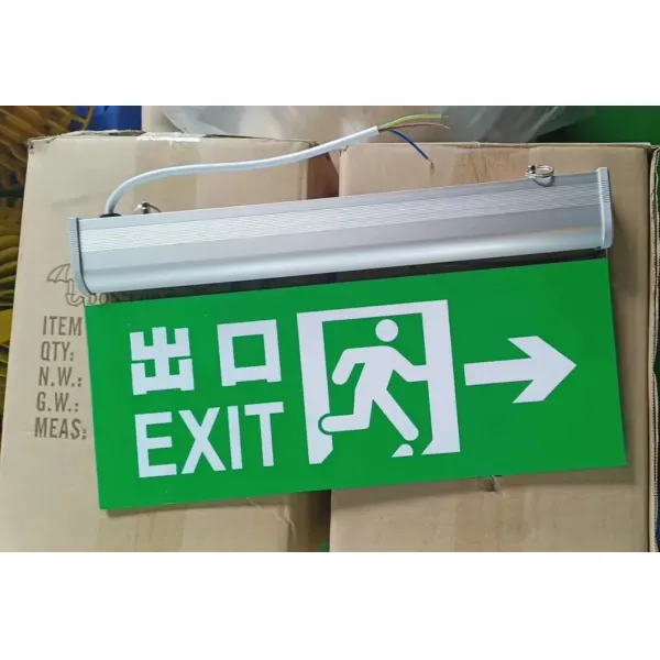 Luz de emergencia antipánico LED para salida de emergencia IP66 para hotel, verde, centro comercial, estación de tren, escuela, supermercado