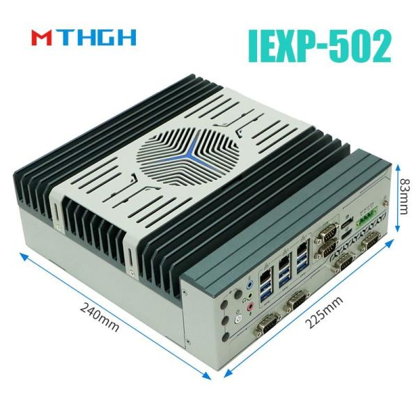 IEXP-502 Industrial Mini PC with Mini PCIe Expansion Slot and Intel Core i3/i5/i7 10th/11th Processor in All Aluminum Chassis