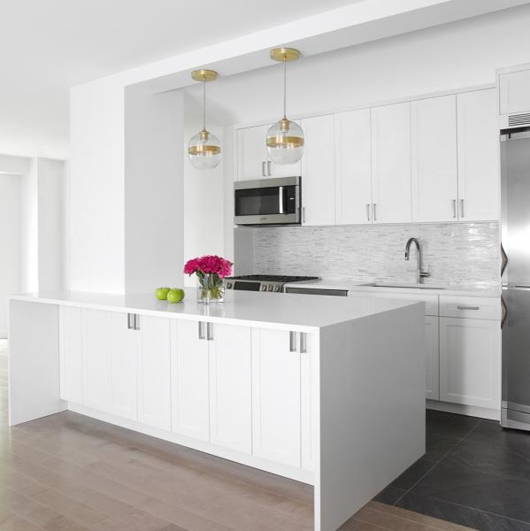American Style White Shaker Luxury Design Lacquer Wooden Kitchen Cabinets With Kitchen Pantry Cupboards For Sale