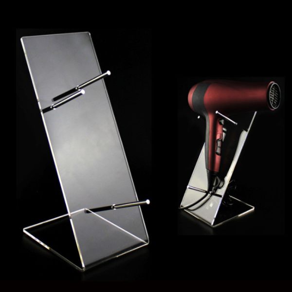 L Shape Clear Acrylic Holder Plexiglass Dryer Display Stand 15x10x25 cm