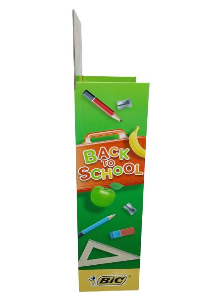 Customizable Corrugated Cardboard Shelf Displays CMYK Offset Printing For School