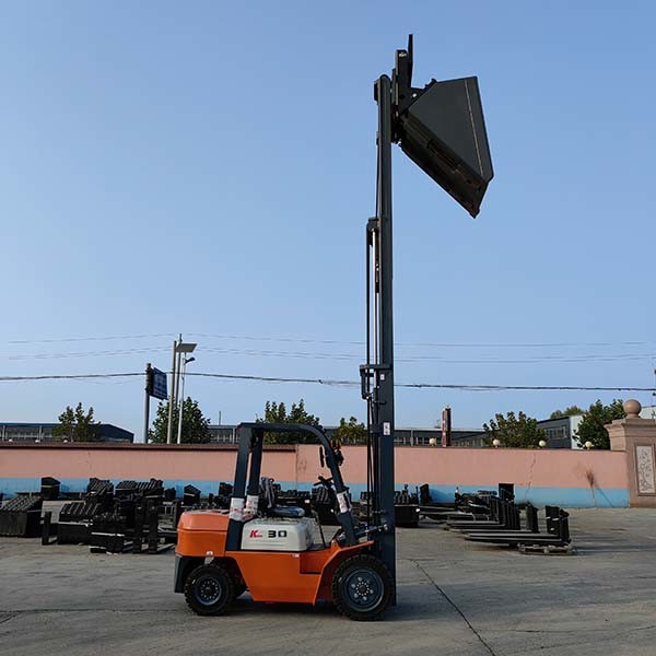 CPCD30 Diesel Forklift 3 Ton Hinged Fork Bucket 3000kgs Balance Counterbalance