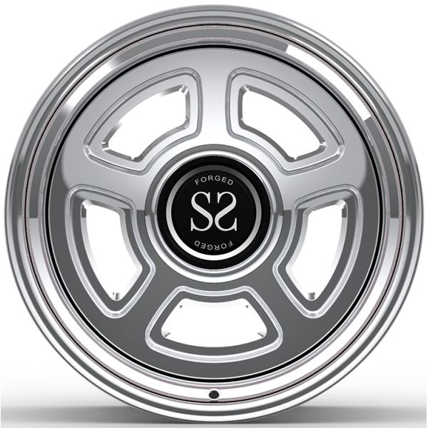 Custom 3 PC Rims 18X8 And 18X12 Polished For Dodge Charger 1968