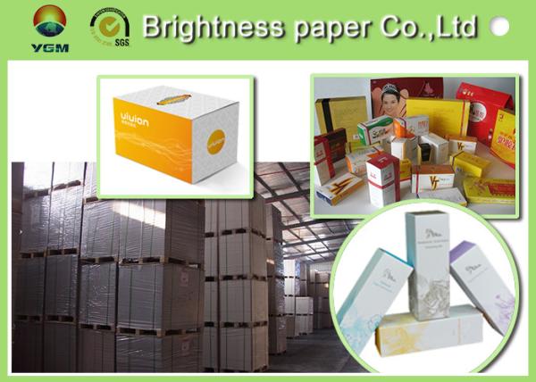 Multiplication Coated Board Paper For Cosmetic Packaging 3500 Sheets / Pallet