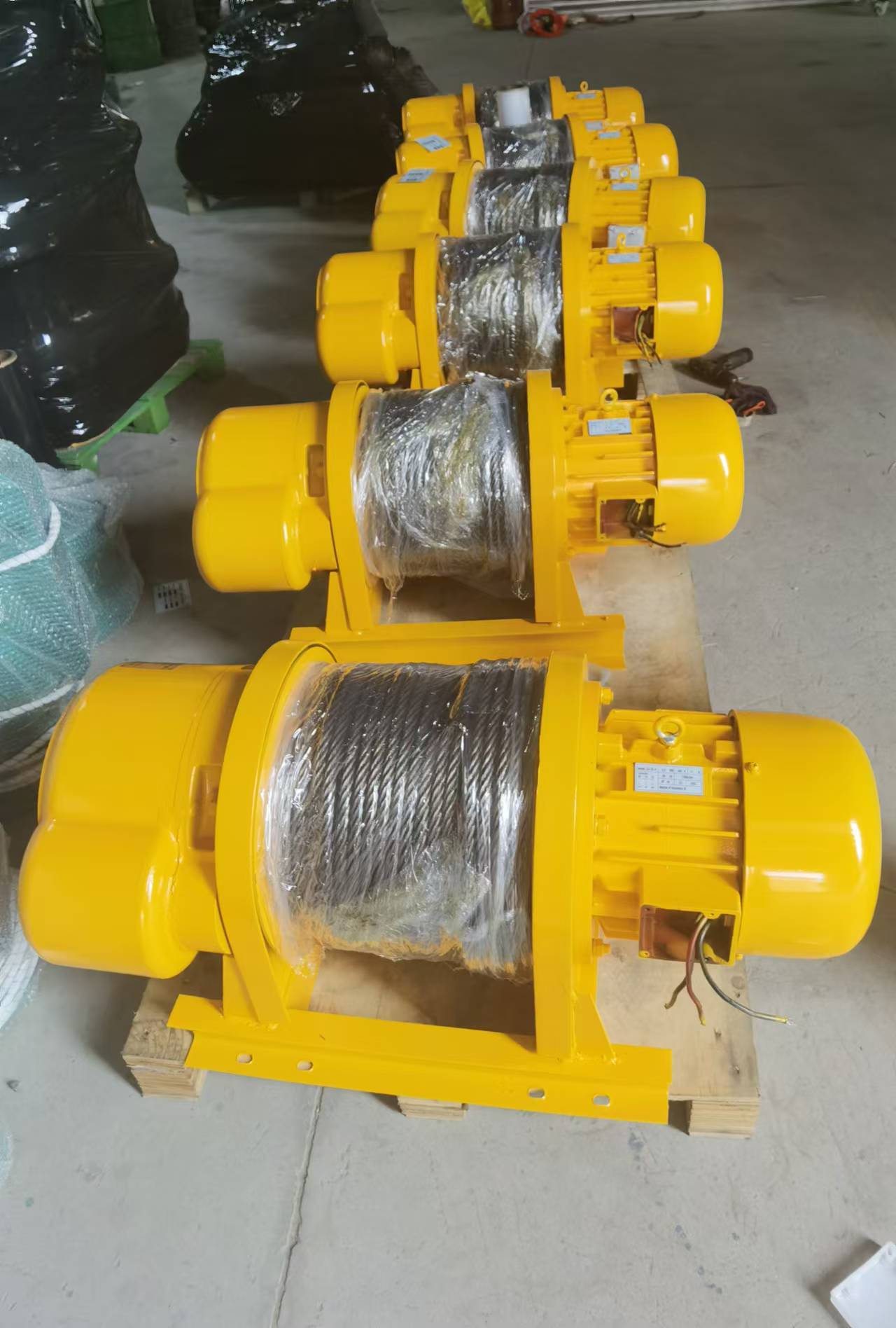 Heavy Duty Wire Rope Electric Winch Low Noise Electric Hoist Winch Stable Speed