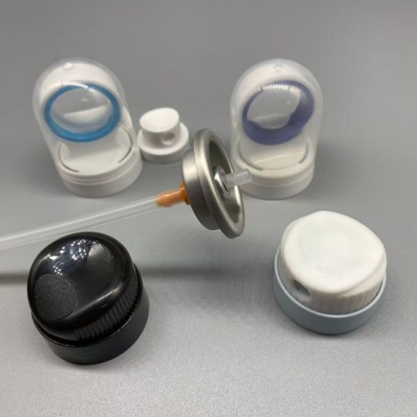 Aerosol Sunscreen Valve with Clog-Resistant Nozzle, Leak-Proof Seal, and 360-Degree Operation for Sun Care Spray Products