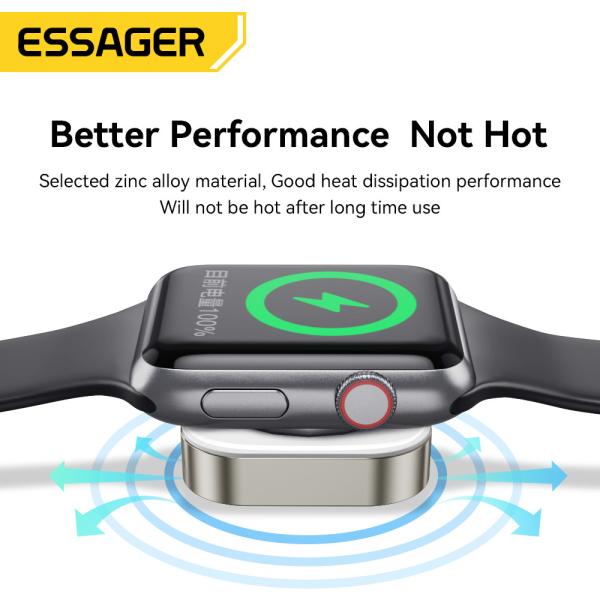 Mini Portable Desktop Magnetic Wireless Watch Charger 15W For Ip
