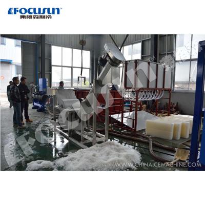 Focusun 100kg/min Block Ice Crusher with Screw Way Conveyor and 380v/50hz/3p Voltage