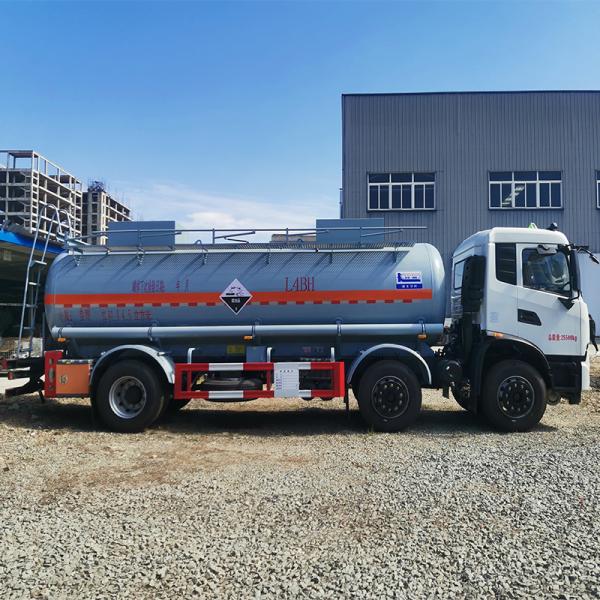 14.5 CBM Capacity Cargo Truck Transportation Dongfeng Tianjin 6x2 Corrosive Tank Truck