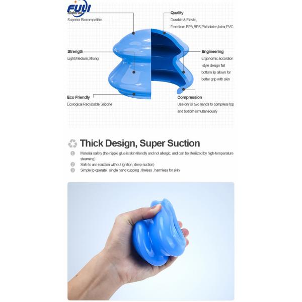 Silicone Vacuum Suction Massage Cups With Cup Glasses