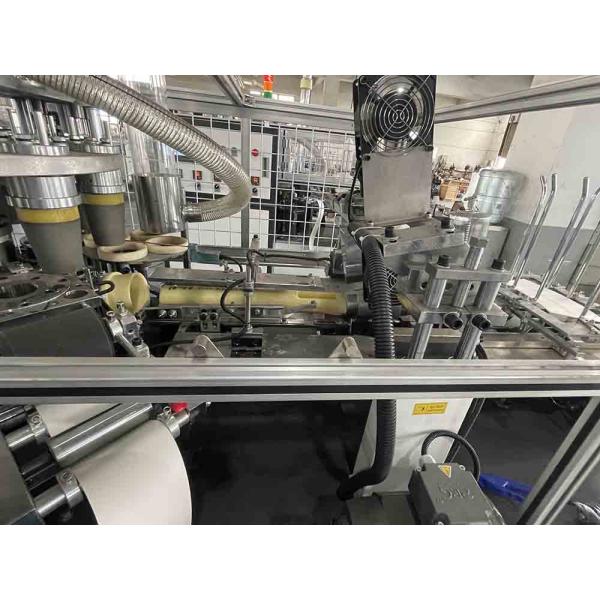 Máquina doble de la fabricación de la taza de café de la ondulación de la pared con control del PLC