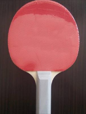 Borracha pura da espinha do dobro da raquete de Pong do sibilo do punho com madeira compensada do álamo da esponja de 1.5mm