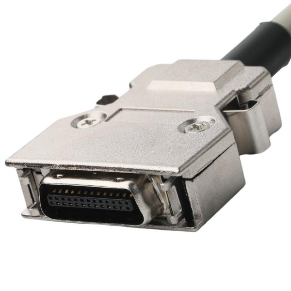 Hd D-Sub To Mdr Plug Connector Cabel 14p*28 Awg Od 7.0mm Beige Pvc Jack