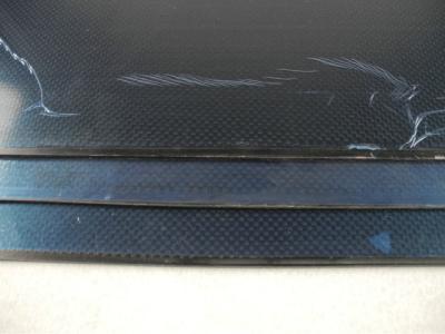 O uso do avião/helicóptero laminou a folha 3K da fibra do carbono de 3mm claramente matte