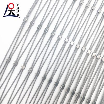High Altitude Anti Falling Cableway Slope Protection Net Stainless Steel Wire Rope Mesh