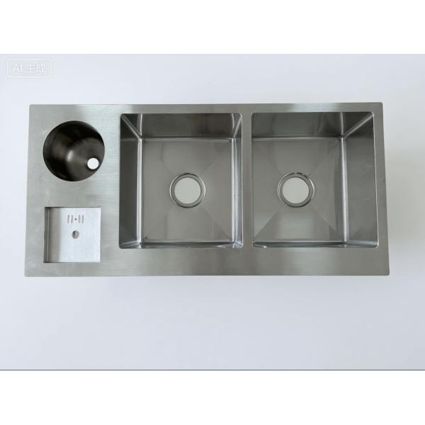 304 Stainless Steel Double Bowl Kitchen Sink with Accessories
