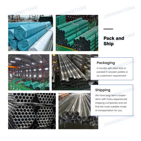 Non-Alloy 310s 321 Seamless Stainless Steel Tube for Food SS 304 Pipe Titanium Coated Tube