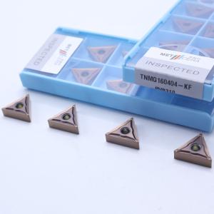 PVD Coated Carbide External Turning Insert , Negative Carbide Insert TNMG160404-KF PV8310