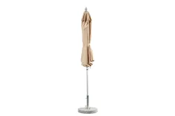 10ft garden hotel beach backyard brown aluminum middle pole outdoor round umbrella parasol---2011