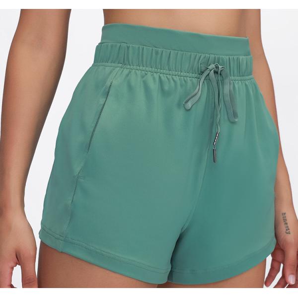 Женщины плюс размер велосипед задействуя Drawstring шортов подряд замыкают накоротко атлетическую активную носку