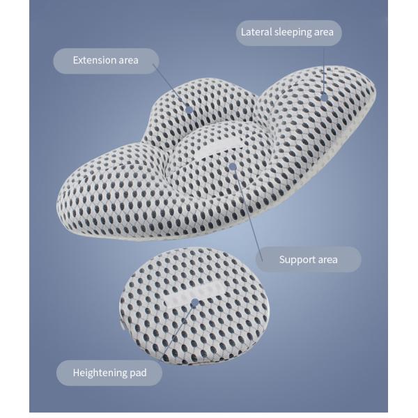 Cotton Knitted Jourm Ergonomic Orthopedic Backrest Back Cushion Lumbar Support Pillow
