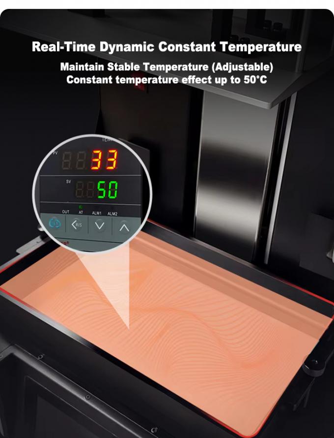 High-Precision LCD 3D Printer with ±0.02MM Z-axis Accuracy, 211*118*300MM Print Size, and 10-20mm/h Printing Speed