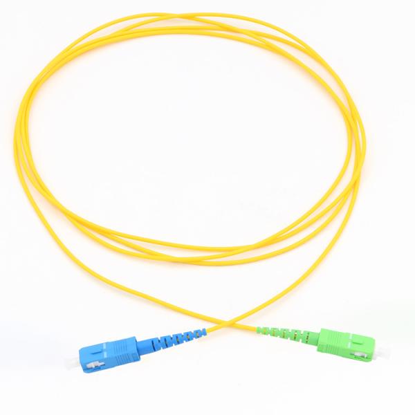 PVC LSZH Jacket Single Mode Fiber Jumpers 0.3dB Insertion Loss Optical Jumper Cord