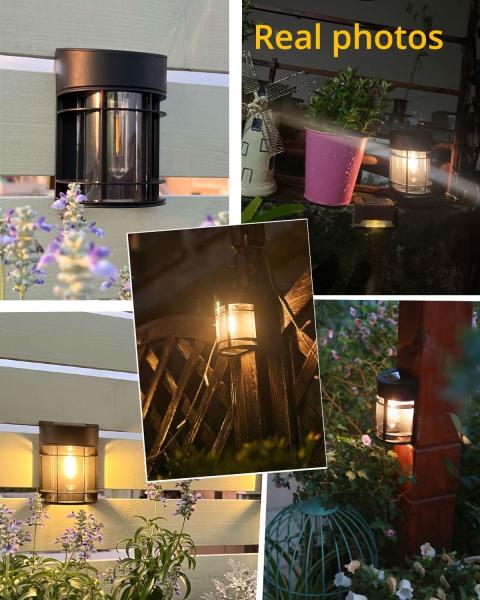 Warm White to RGB Solar Wall Light Ternary lithium battery With Waterproof IP65 PC Shell
