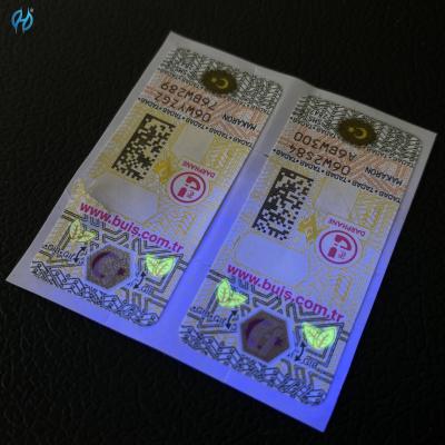 Rótulo holográfico de alto desempenho com superfície personalizável