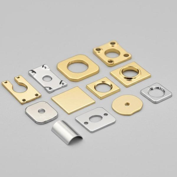 Partes de estampado de latón recubierto de níquel 0,5 mm ~ 25 mm Partes de estampado personalizadas para la metalurgia