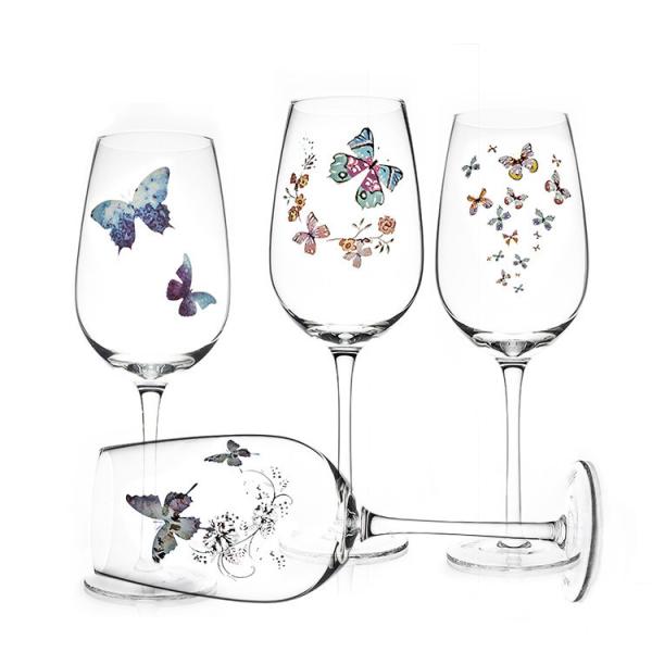 Butterfly Series Transparent Lead-Free Crystal Red Wine Glass Water Glass Glass Gift