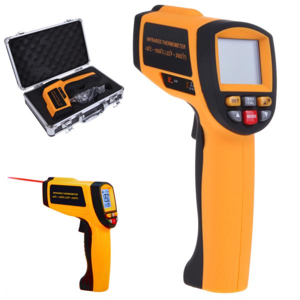 Laser TemperatureGun Digital Infrared Thermometer Non-contact Thermometer Tester Range -30~1650Degree With USB Interface