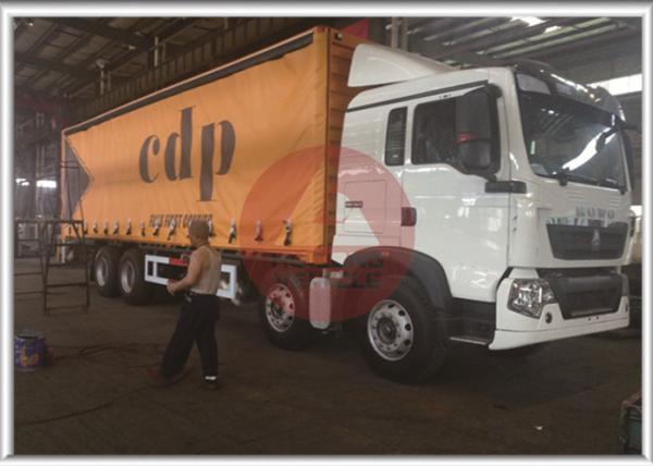 11500x2500x3850 Flatbed Curtain Side Trailers 280HP Euro VI Emission Standard Eco - Friendly