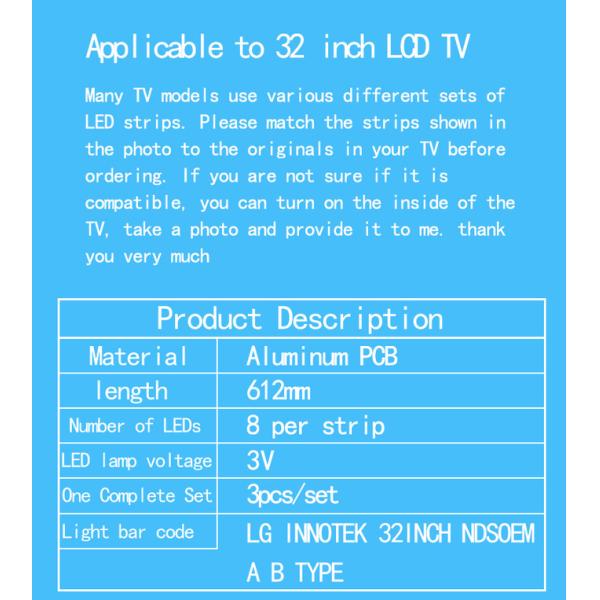 KDL-32R430B KDL-32R415B SONY TV Backlight KDL-32R433B KDL-32R435B KDL-32R410B