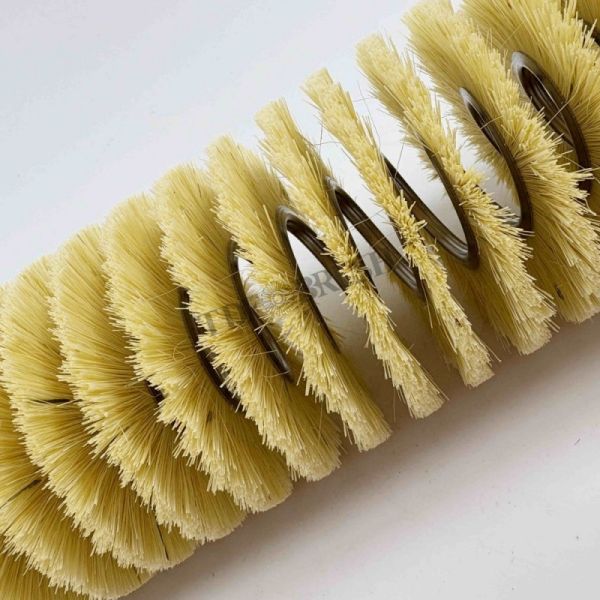 Natural Sisal Tampico Fiber Spring Outward Strip Coil Spiral Roller Cleaning Brush