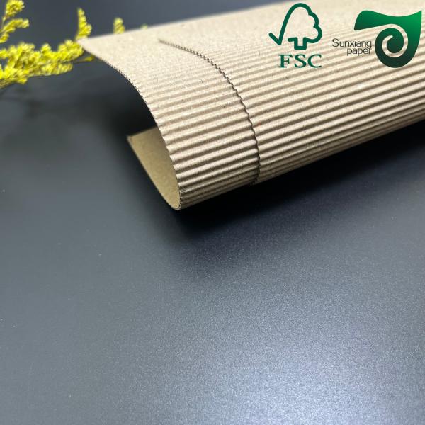 E F Flauta de cartón ondulado negro 110 gm 120 gm 150 gm de varios grosores