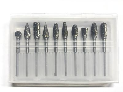 Bocados de moedura 3*6mm do carboneto de tungstênio do corte do dobro do carboneto de grande resistência ajustado da rebarba