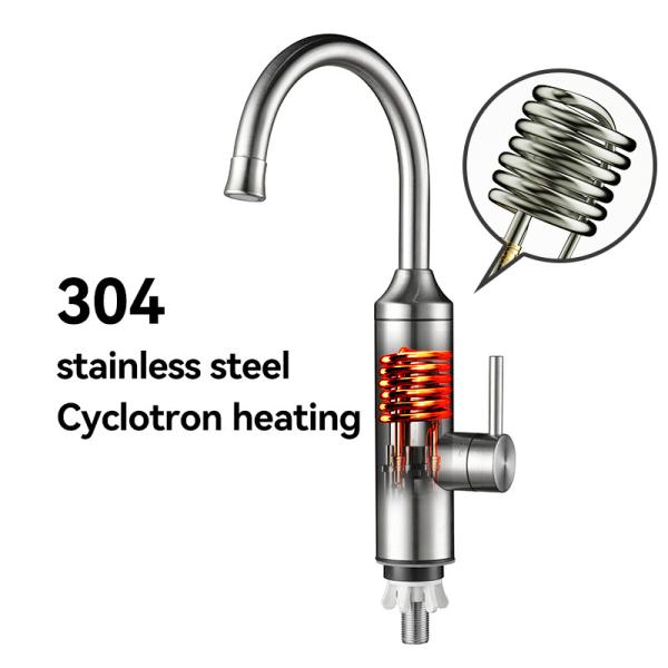 Deck Mounted Electric Tankless Instant Hot Water Heater Faucet Kitchen Heating Tap