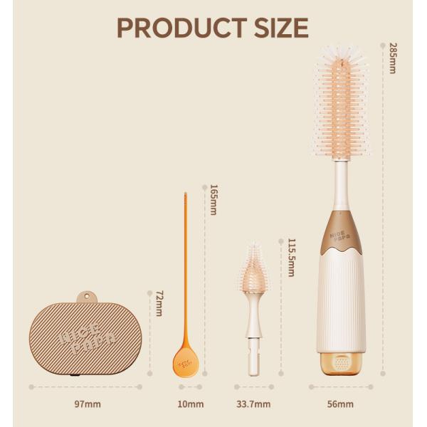 Легкая эксплуатация Жидкость Хранение Пенообразующая патент пищевой класс Силиконный сосок Щетка Бутылка Щетка Детская продукция Специальный C