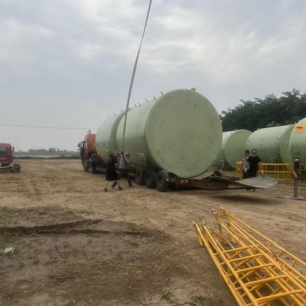 1800mm High Strength FRP Chemical Storage Tank GRP Filament Winding 3000 Gallon