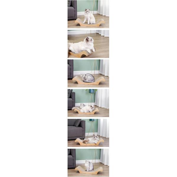 Customized Pet Corrugated Scratching Pad Cat Scratch Board Toys for Room Space Selection