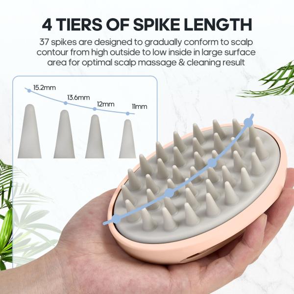 Pets And People Hair Wash Scrubber RoHS Scalp Massager For Washing Hair