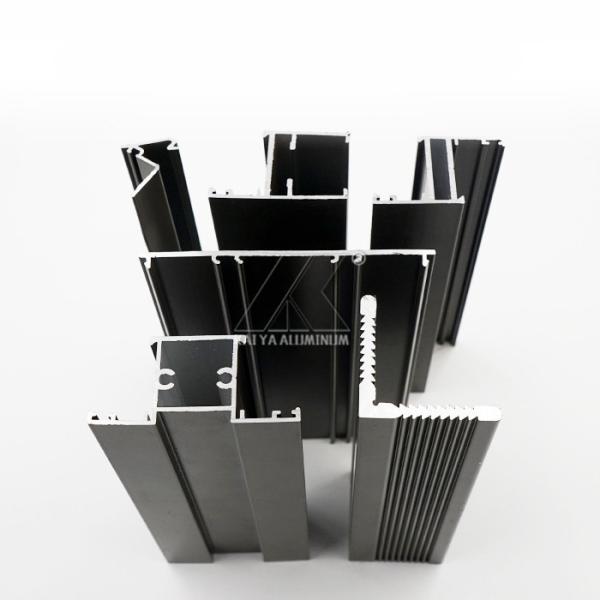 T5 Bronze Casement Aluminum Door Profile Extruded Powder Coating For Windows