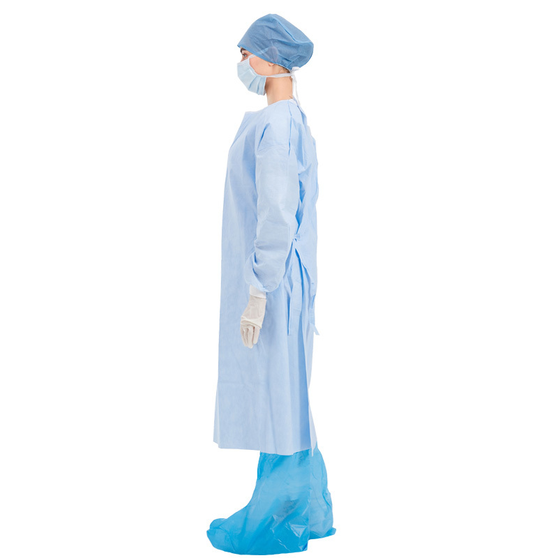 AAMI Level 4 Spunlace Surgical Gown with Hydrostatic Pressure Resistance > 100 cm H₂O for High-Risk Surgeries
