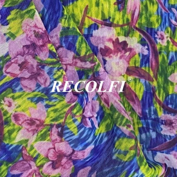 Digital Print Recycled Activewear Knit Fabric Mesh Cycling Wear