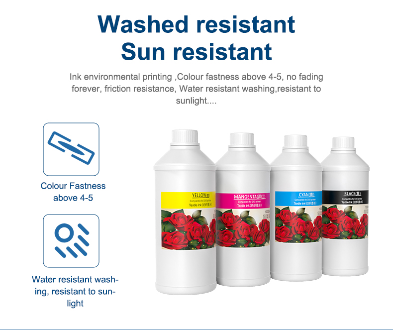 FCOLOR 15 Years Factory Experience DTG Ink Textile Pigment Ink for Direct to Garment Epson F2100 Dtg Printer