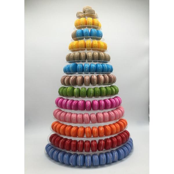 13 стойка пирожного свадьбы Macaron упаковывая белых 62cm яруса больших пластиковых